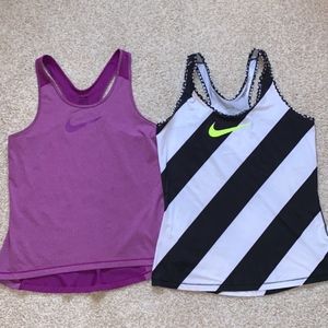 Lot of 2 Women's Nike Size Large Workout Tank Tops